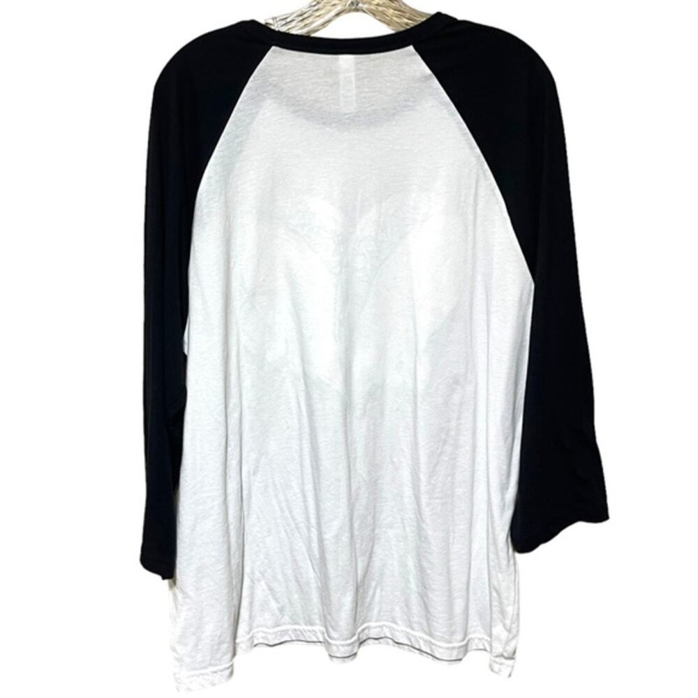 Bite Me Taco Heart Valentine Raglan White Black XL - Picture 4 of 4